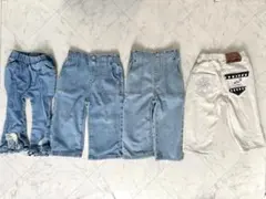 しまむら SHEIN ミッキー 90 デニム ハイウエストパンツ ジーンズセット