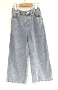 ライトブルー ワイドパンツ 140サイズ