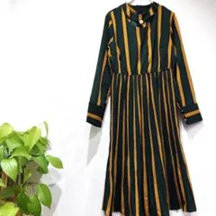 韓国 ひざ丈ワンピース