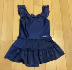 ミキハウス 水着　キッズスイムウェア　ワンピース水着　スイムキャップ　黒