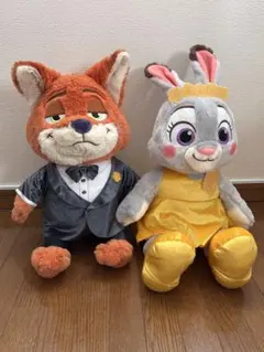 【値下げしました】 ニック・ワイルド & ジュディ・ホップス ぬいぐるみセット