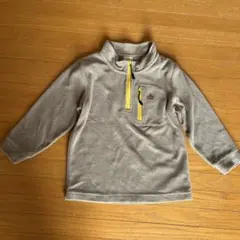 ベージュ ハーフジップ トップス 110