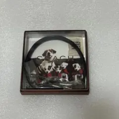 COACH ペット用首輪 ブラック レザーのサムネイル