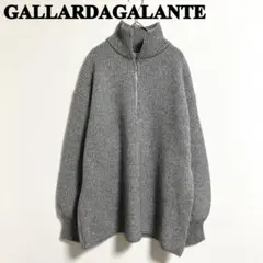 GALLARDAGALANTE NAVY グレー ハイネック　オーバーニット