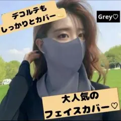 【夏の最強UV対策！】3D立体冷感フェイスカバー快適＆美顔シルエット　再入荷