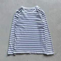 00s agnes b. border l/s ボーダー ロンt 白 グレー