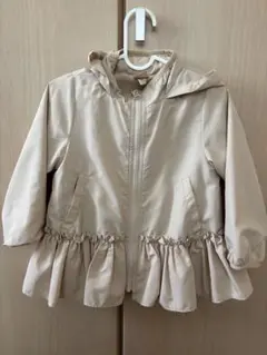 petit main フリル付きジャケット ブルゾン