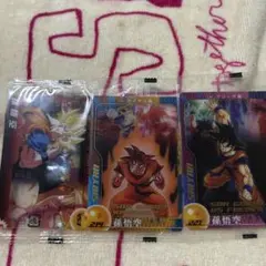 希少・当時物】ドラゴンボールZ 森永 ウエハース 3Dカード 他 4枚