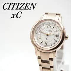【美品】CITIZEN XC EC1144-51C 電波ソーラー ピンクゴールド