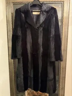 【シェアードミンク】Rambuton Onward毛皮コート ブラック ロング丈