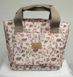 【新品】Color Garden 庭の動物たち柄 トートバッグ
