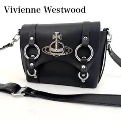 極美品 Vivienne Westwood BETTY ショルダーバッグ 黒 革