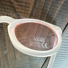 VANS サングラス UV400 ピンク クリアフレーム　新品未使用品のサムネイル