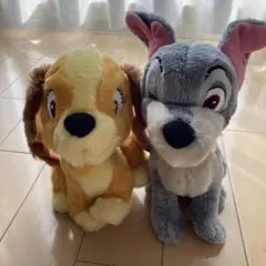 ディズニーわんわん物語 レディとトランプ ぬいぐるみ 2体セット