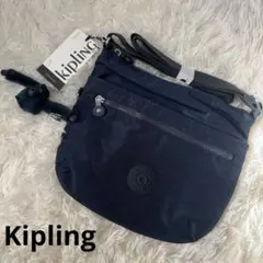 新品　未使用　キプリング ショルダーバッグ ネイビー 斜めがけ 軽量