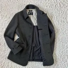 ウール ステンカラーコート