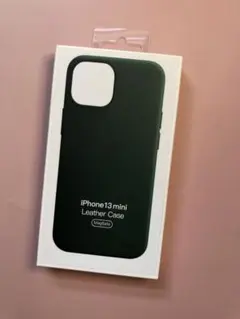 匿名発送 iPhone 13 mini レザーケース　セコイアグリーン 純正
