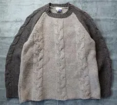 FACETASM ファセッタズム ニットセーター ケーブル ツートン 名作のサムネイル