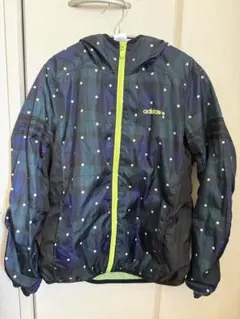 レディース　adidas ドット柄 ウィンドブレーカー