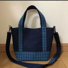 ハンドメイド 8号/11号×旧倉敷帆布×8番糸 トートL(片面2ポケタイプ