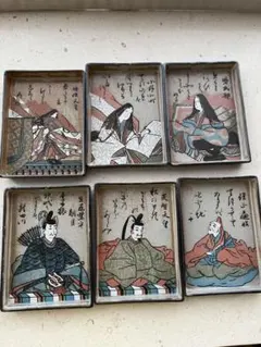 歌仙 陶器製 歌留多 百人一首 角皿 銘々皿 - メルカリ