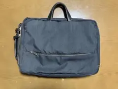 【破損あり】ダークグレー 3way ビジネスバッグ ショルダーストラップなしのサムネイル