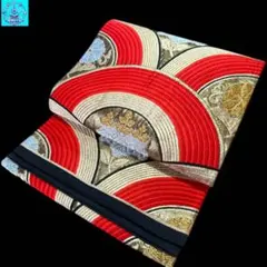 【美品】六通柄袋帯　有職文様　金銀糸　振袖　黒留袖　色留袖　訪問着　フォーマル