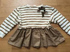 petit main ストライプ柄　 長袖カットソー トレーナー　110