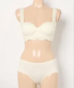 Lace Ladies アンダー ウエーブ 脇高 3/4 ブラジャー&ショーツ