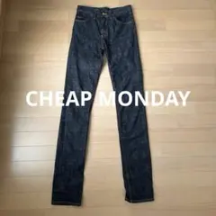 【チープマンデー】スキニーデニム ジーンズ 濃紺 タイトW29/L34
