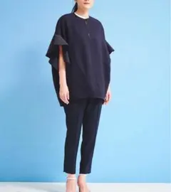 yori】25年商品 Vネックニットミニジレ 36 ホワイト - メルカリ