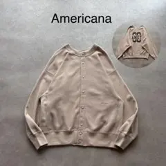 【美品 アメリカーナ 近年モデル 2way プリントロゴ スウェットカーディガンのサムネイル