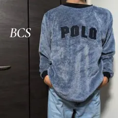 POLO BCS デカロゴ刺繍 フリースプルオーバー トレーナー