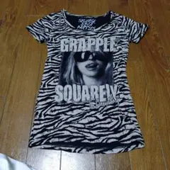 SPLURGE DIVA PARTIES ゼブラ柄Tシャツ M