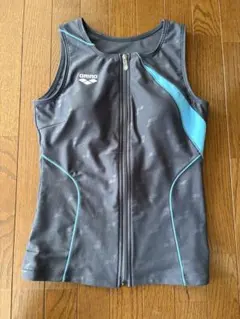 arena スポーツ用水着 グレー/青 タンクトップ上下