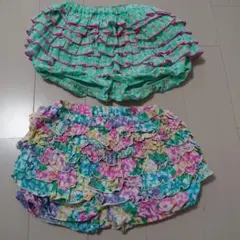 fafa フリル付き花柄パンツ 90サイズ