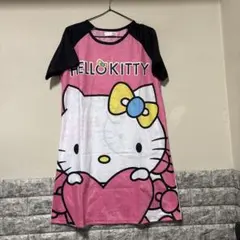 HELLO KITTY パジャマ Lサイズ ピンク/黒