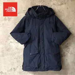 刺繍　マクマード　M ネイビー　ザノースフェイス　マウンテンダウン　ダウンコート