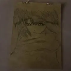 一点物 手描きイラスト 猫男子