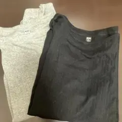UNIQLO 半袖Tシャツ2枚セット（グレー・ブラック）