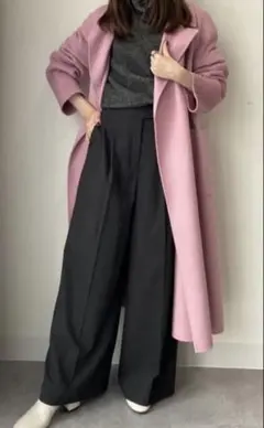 【PLST】ウールブレンドリバーロングコート