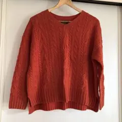 アーバンリサーチ　HAMILTON LAMBSWOOL セーター オレンジ　M