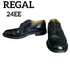 希少・旧旧ロゴ】REGAL 2504 外羽根プレーントゥ ブラック 26EE - メルカリ