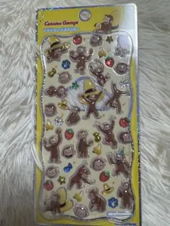 正規品　おさるのジョージ　プチドロップステッカー