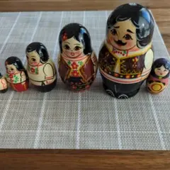 木製マトリョーシカ 6体セット