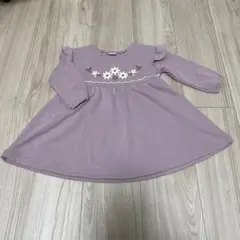 長袖　ワンピース　90サイズ　ピンク　花柄のサムネイル