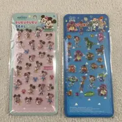 ミッキー＆トイ・ストーリー プクプクシール 2枚セット