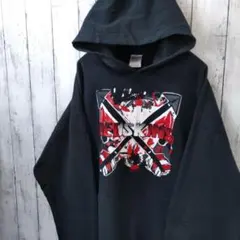 GILDAN REDSKINS ロゴ ビッグサイズ パーカー 黒 XL 古着