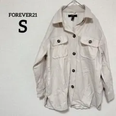 1点のみ❤️FOREVER21 【S】ベージュ ジャケット オーバーサイズのサムネイル