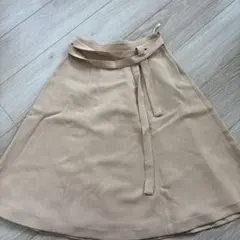 NATURAL BEAUTY BASIC ベージュ フレアスカート XS8